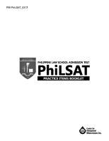 Philsat Practice Items Booklet .